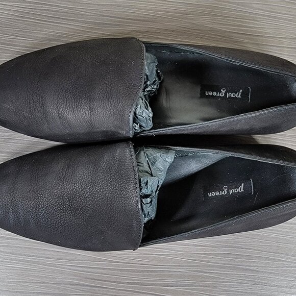 Paul Green Almond Toe Flat, Black Nubuck, Womens Size 7.5 US / 5 UK - Picture 10 of 13